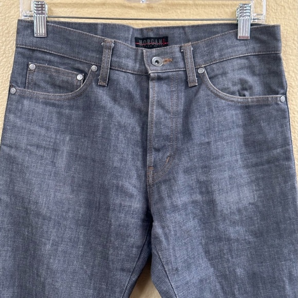 Morgan Homme 1990’s Gray Denim With Buckles On Legs Size Small (30 Waist) EUC! - Picture 6 of 14